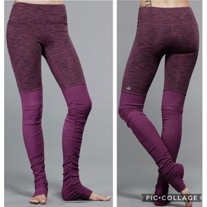 ALO Yoga Goddess Legging Garnet Spacedye/Garnet S